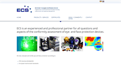 Desktop Screenshot of ecs-eyesafe.de